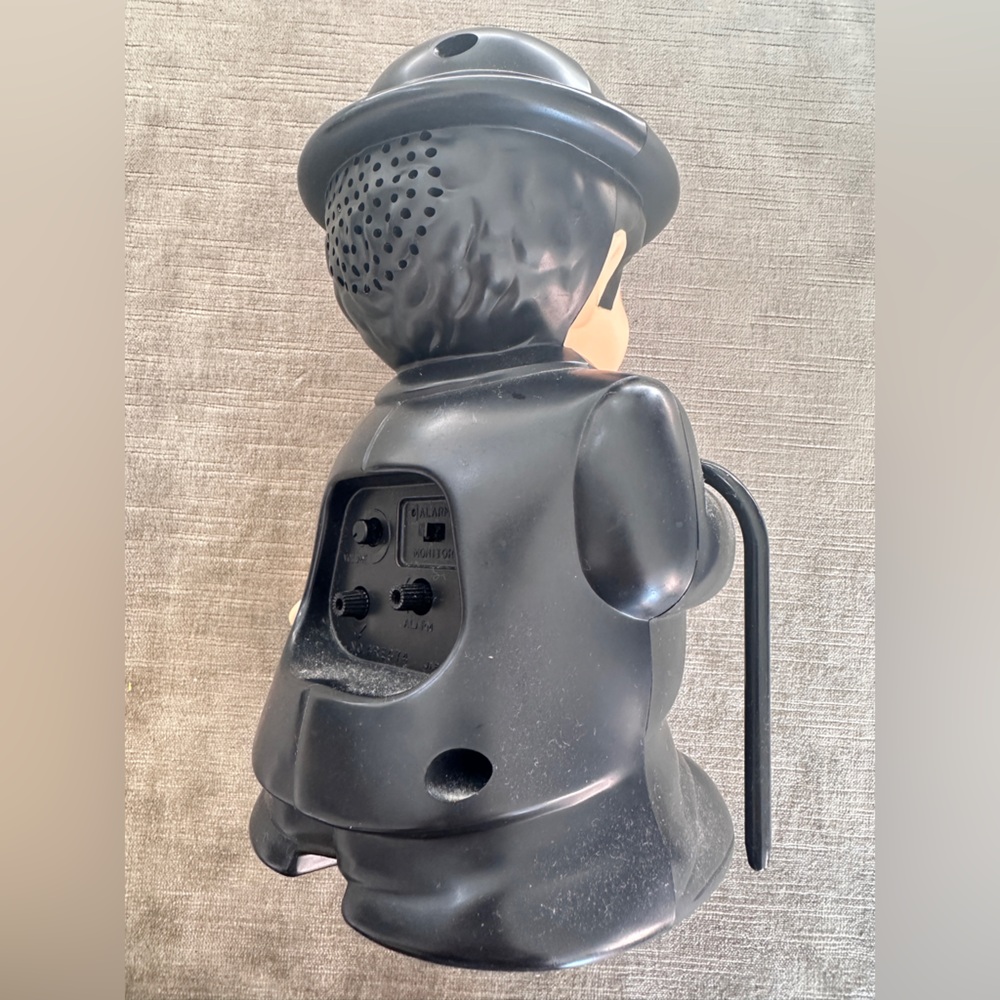 Vintage Charlie Chaplin Rhythm Speak-Up Bubble Alarm Clock Japan Volume adjust - Picture 10 of 10